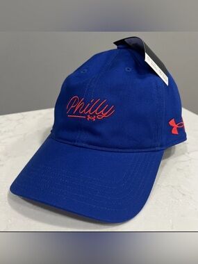 UNDER ARMOUR Philly Cap Philadelphia Hat Adjustable Blue NWT